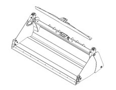 Godet de construction rempli 4x1 de 90 po, Coupleur SSL, 1,1 yd³ | CASECE | CA | EN