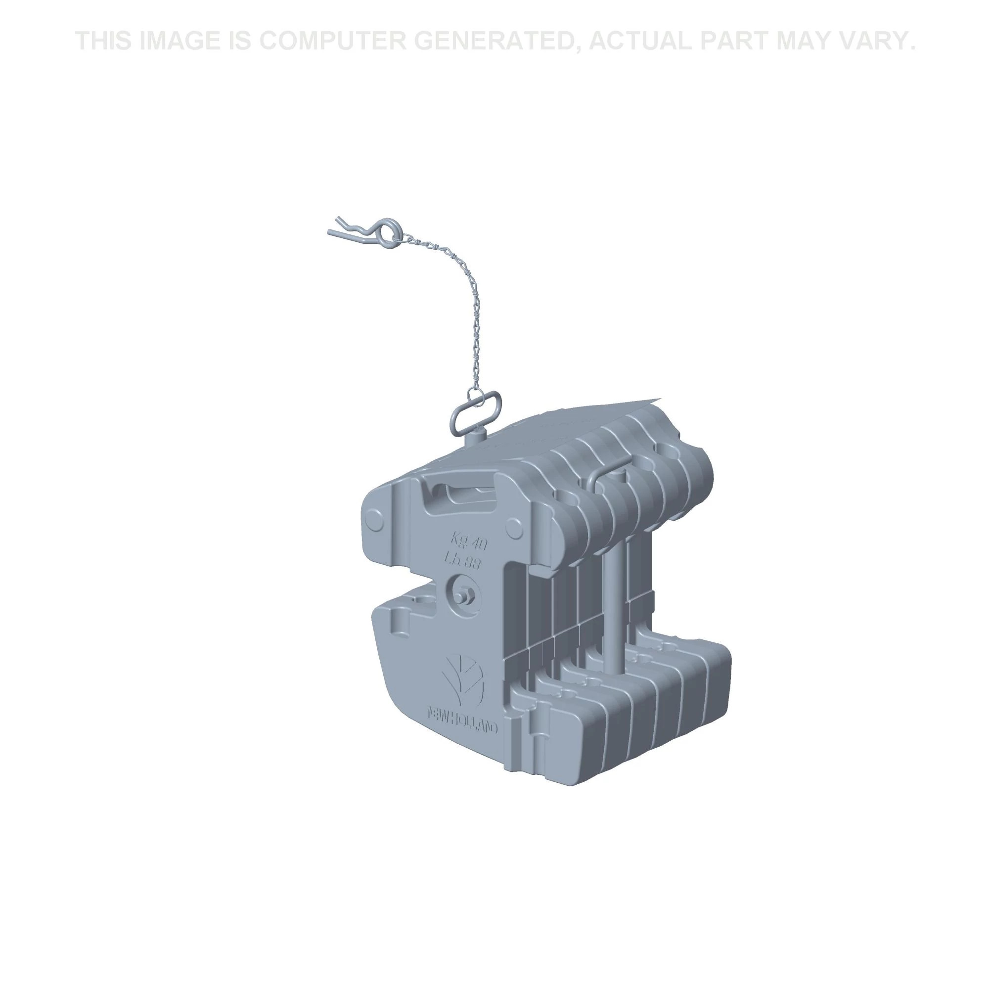 Kit de pesos dianteiro - 6 x 40 kg/88 lbs
