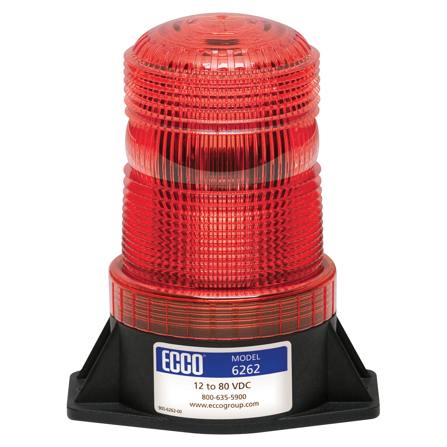 ECCO EC6262 Series Beacon - Red Lens - Clear LED | CASEIH | US | EN